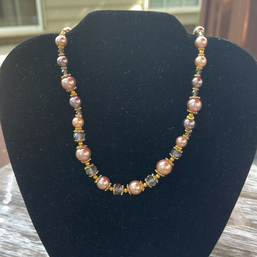 Beaded handmade necklace vintage